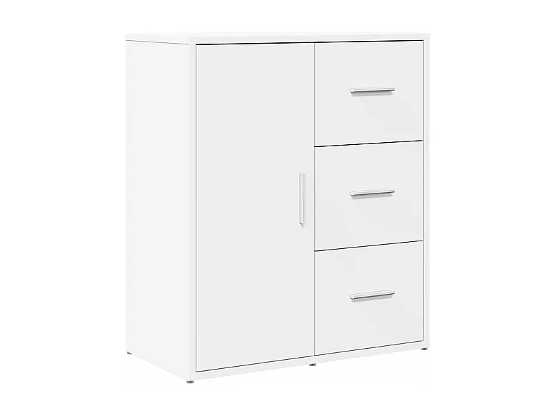 Credenza cassettiera cassettiera mobile contenitore organizer cucina soggiorno soggiorno 60 x 31 x 70 cm derivati ​​del legno bianco 02_0030343