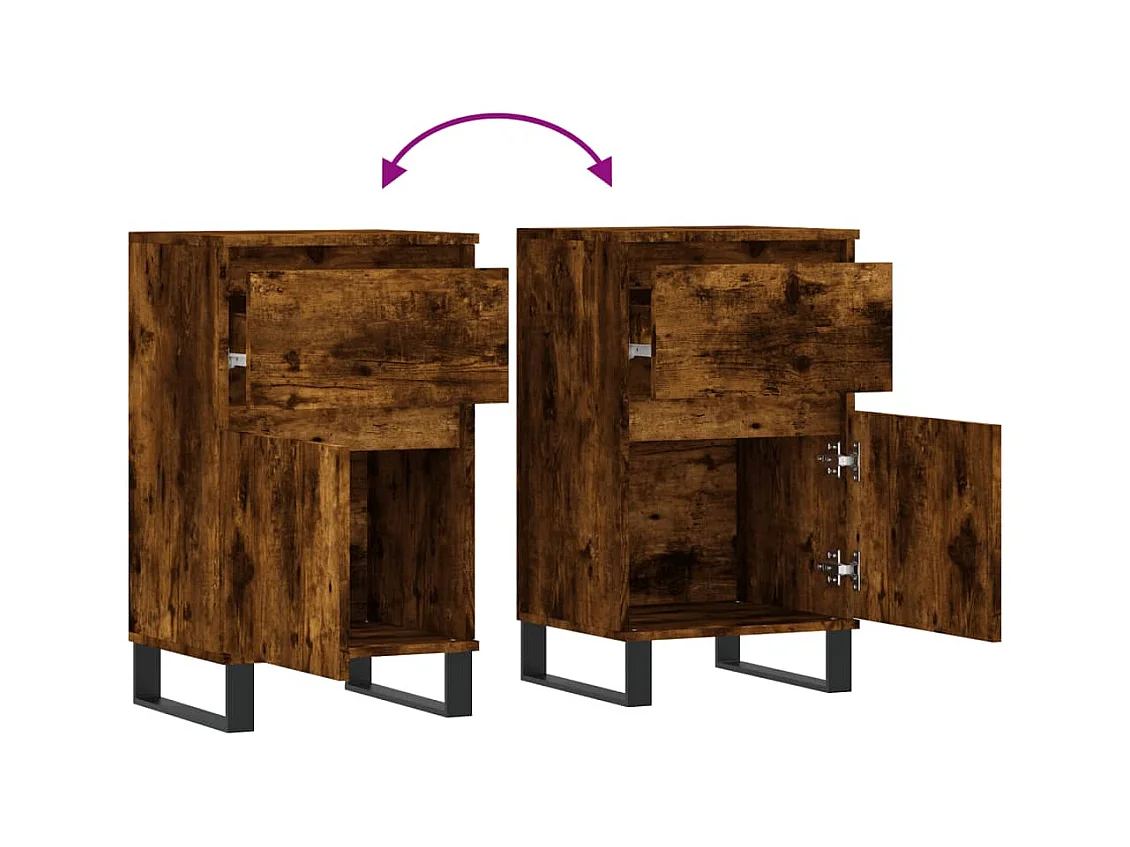 bahut commode armoire bois marron 40 x 35 x 70 cm 02_0036726