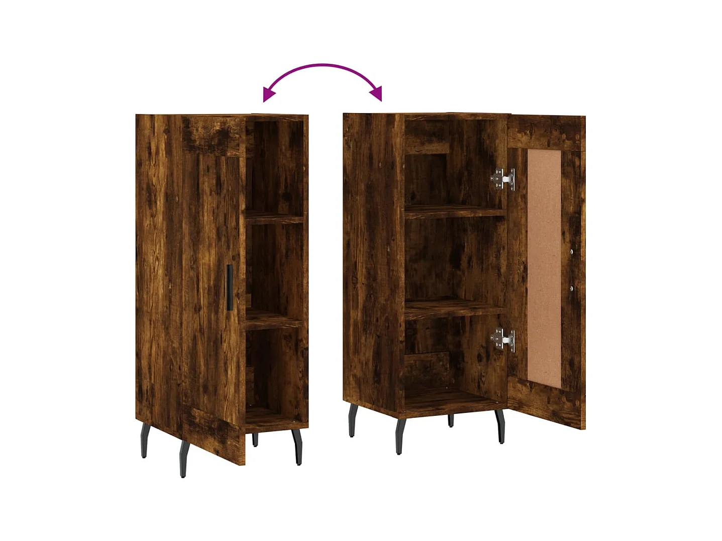 bahut commode armoire bois marron 34.5 x 34 x 90 cm 02_0030922