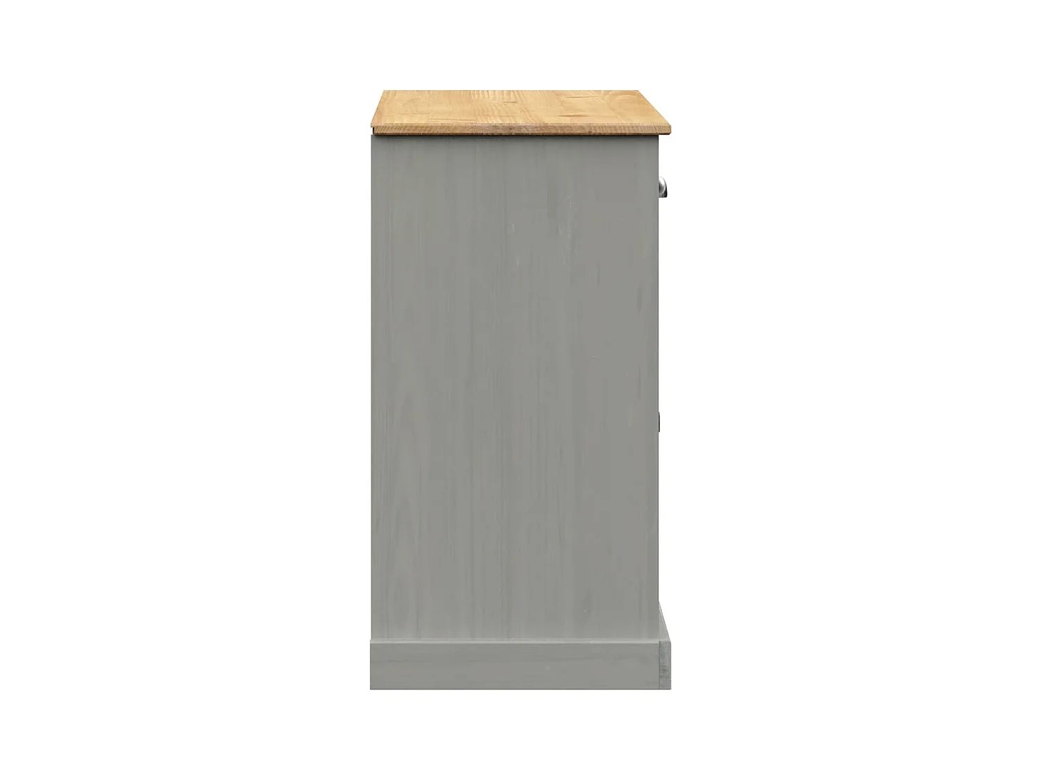 Aparador cómoda mueble almacenaje organizador cocina salón salón con cajones 113 x 40 x 75 cm madera maciza de pino gris 02_0030136