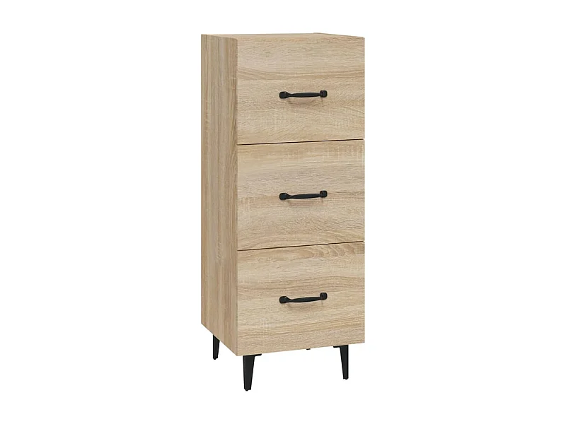 Aparador cómoda cómoda armario unidad de almacenamiento organizador cocina salón salón Sonoma 34,5 x 34 x 90 cm madera contrachapada marrón 02_0031544