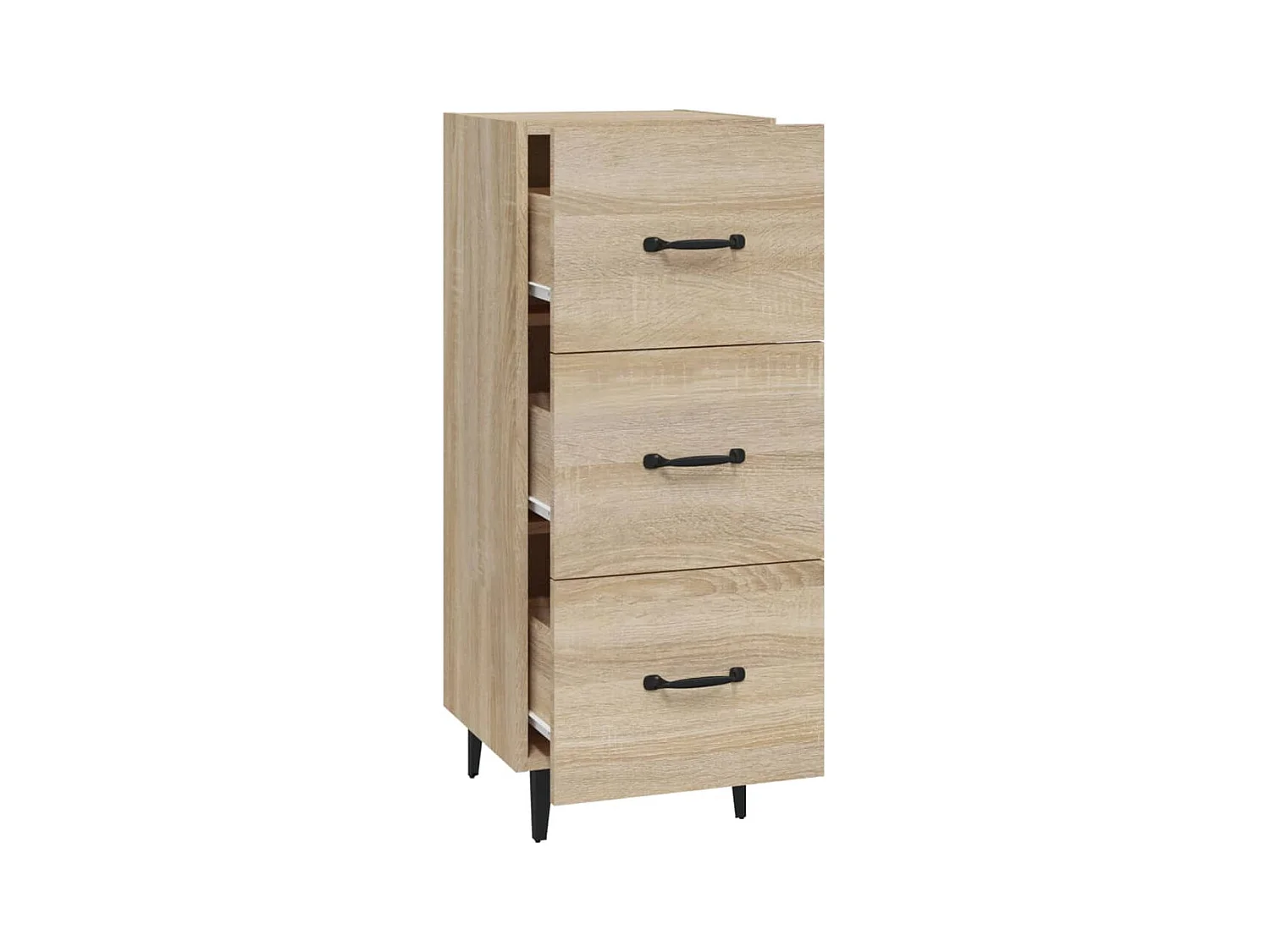 Aparador cómoda cómoda armario unidad de almacenamiento organizador cocina salón salón Sonoma 34,5 x 34 x 90 cm madera contrachapada marrón 02_0031544