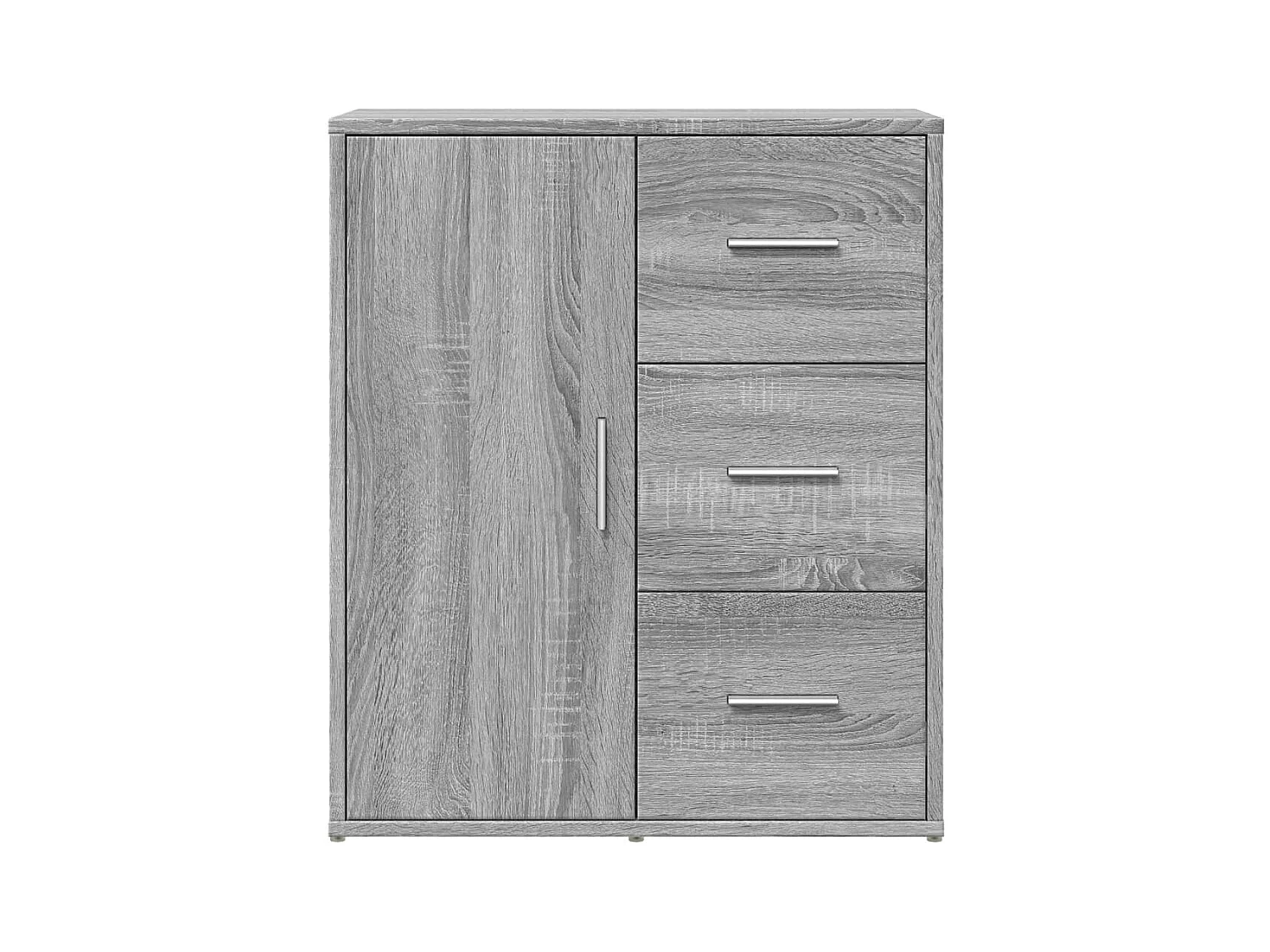 Aparador buffet cômoda armário organizador cozinha sala salonsonoma 60 x 31 x 70 cm madeira trabalhada cinza 02_0036388