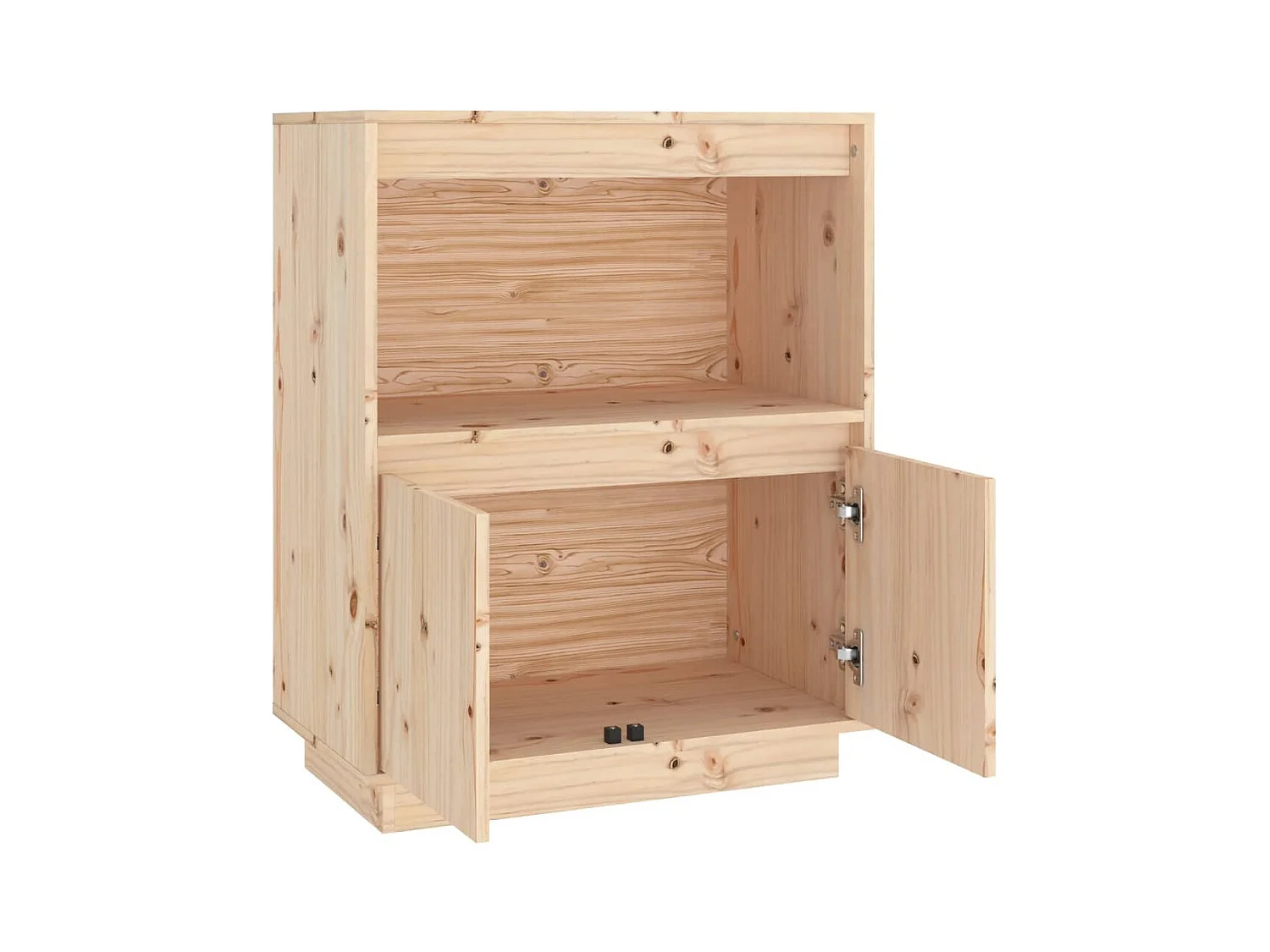 Buffet aparador cômoda armário unidade de armazenamento organizador cozinha sala sala 60 x 34 x 75 cm madeira maciça de pinho marrom 02_0029618