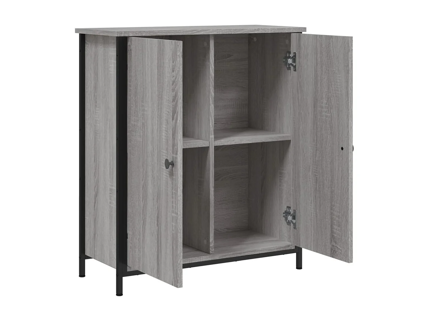 Aparador cômoda armário armário organizador cozinha sala salonsonoma 70 x 30 x 80 cm madeira trabalhada cinza 02_0036503