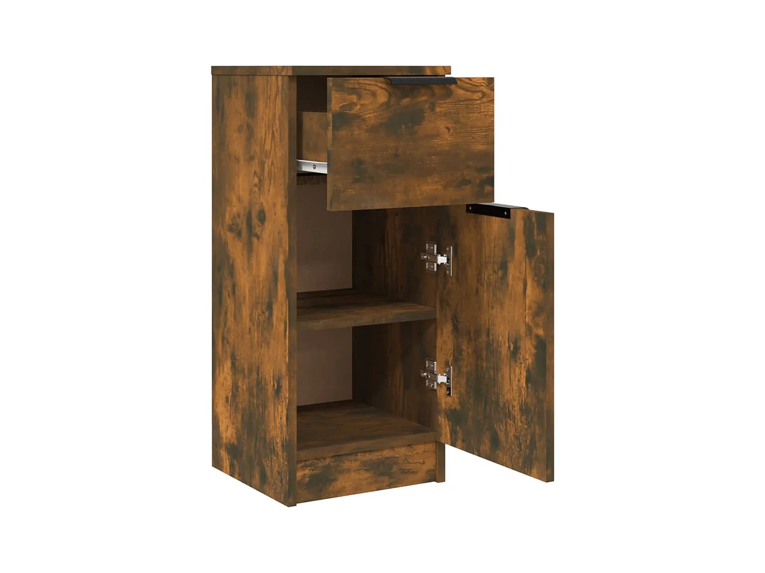 Buffet aparador cômoda armário unidade de armazenamento organizador cozinha sala sala 30 x 30 x 70 cm madeira trabalhada marrom 02_0030869