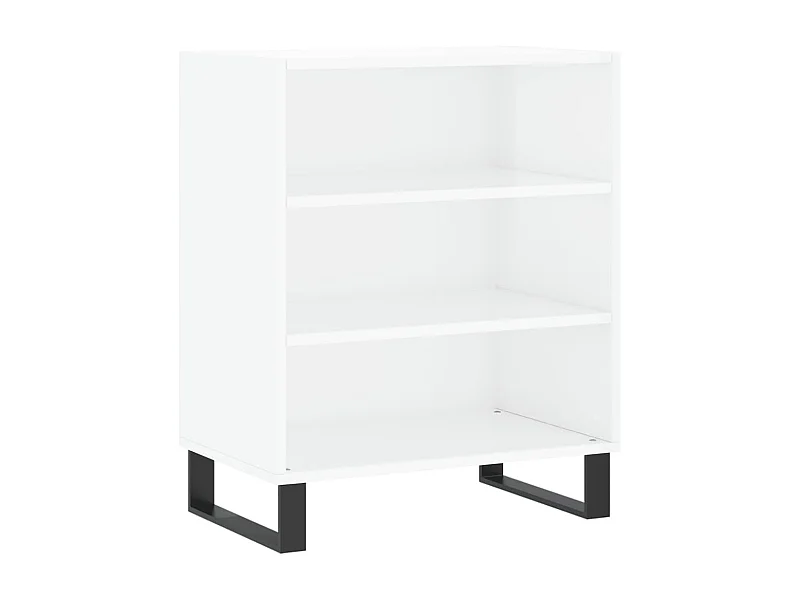 Aparador buffet cómoda armario mueble organizador cocina salón salón brillante 57 x 35 x 70 cm madera contrachapada blanco 02_0030647
