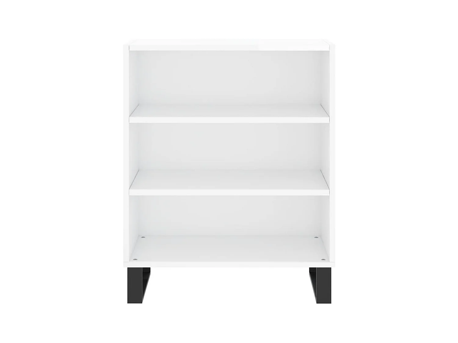 Credenza cassettiera cassettiera mobile contenitore organizer cucina soggiorno lucido 57 x 35 x 70 cm derivati ​​del legno bianco 02_0030647