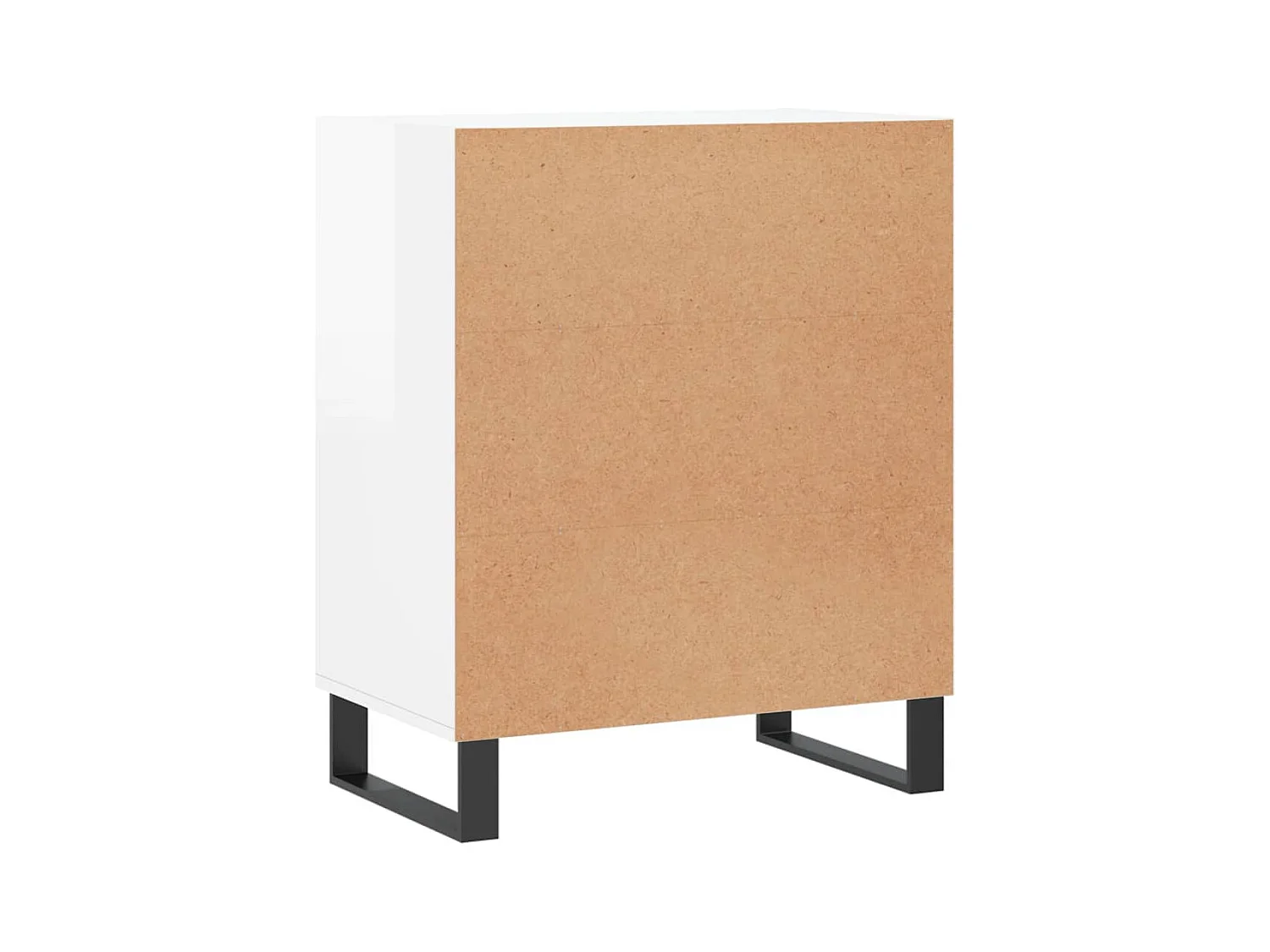 Credenza cassettiera cassettiera mobile contenitore organizer cucina soggiorno lucido 57 x 35 x 70 cm derivati ​​del legno bianco 02_0030647