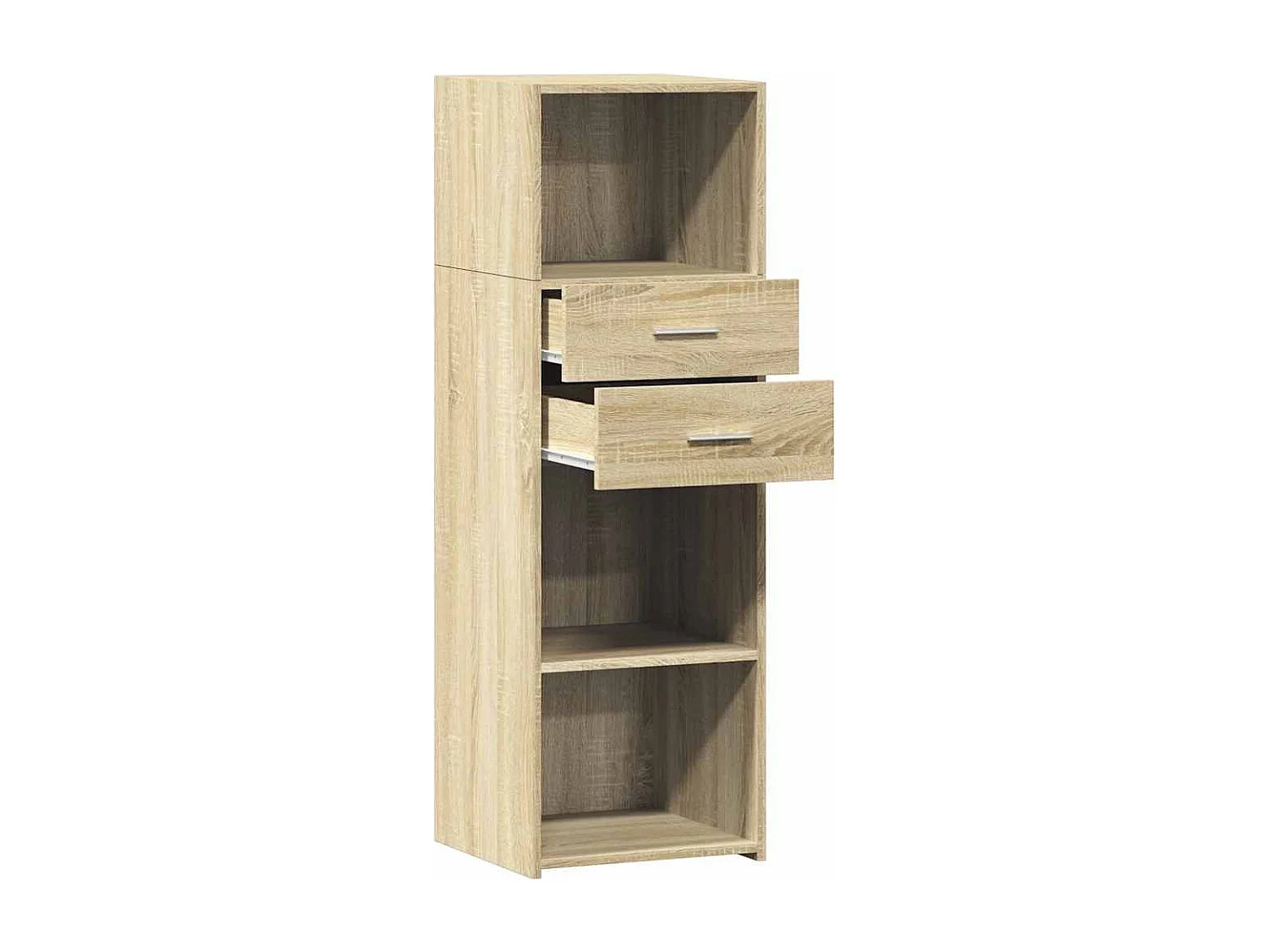 Aparador cómoda armario mueble organizador cocina salón salón alto sonoma 40 x 42,5 x 124 cm madera contrachapada marrón 02_0034060
