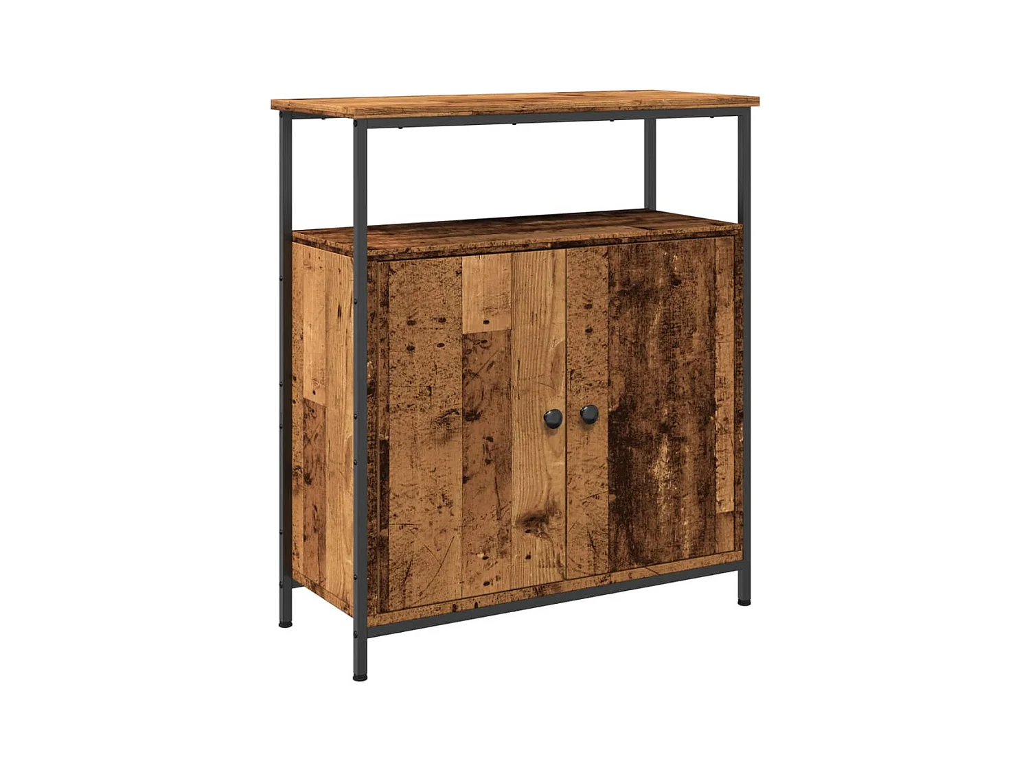 Aparador cômoda armário armário organizador cozinha sala sala madeira velha 70 x 30 x 80 cm madeira trabalhada marrom 02_0036607