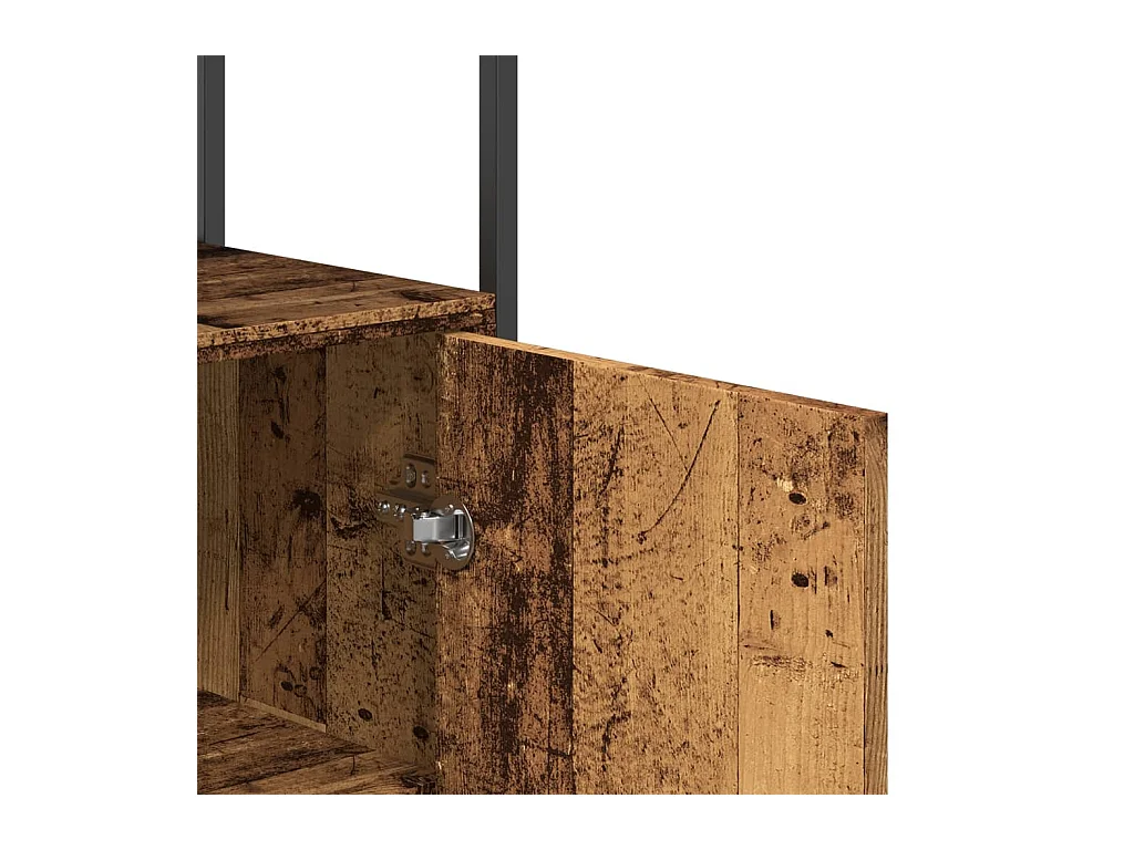 Aparador cômoda armário armário organizador cozinha sala sala madeira velha 70 x 30 x 80 cm madeira trabalhada marrom 02_0036607