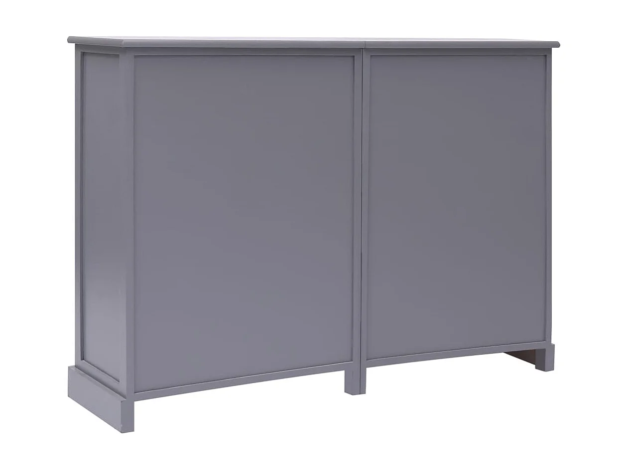 Credenza cassettiera mobile contenitore organizer cucina soggiorno soggiorno con 10 cassetti 113 x 30 x 79 cm legno grigio 02_0029722