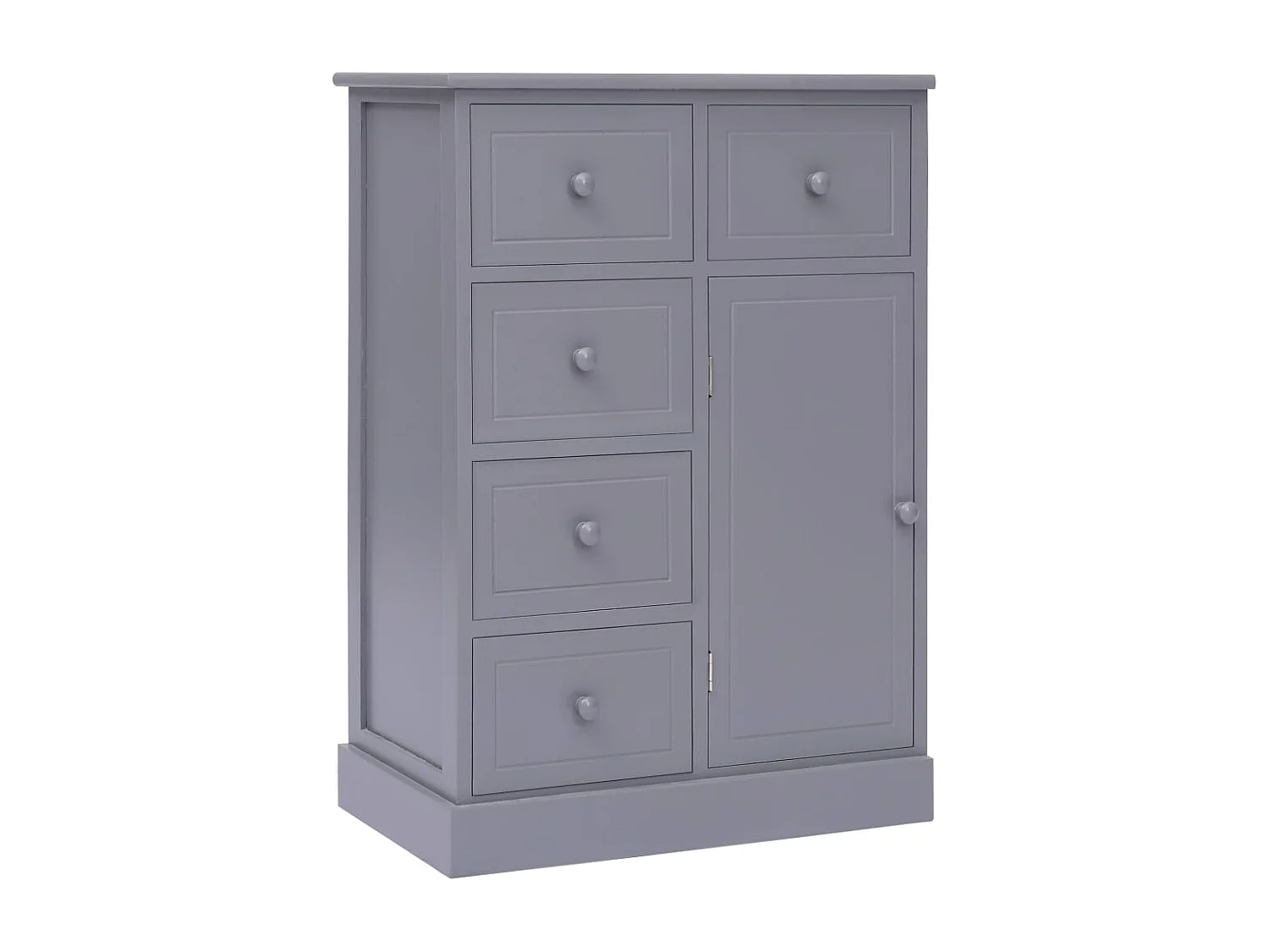 Credenza cassettiera mobile contenitore organizer cucina soggiorno soggiorno con 10 cassetti 113 x 30 x 79 cm legno grigio 02_0029722