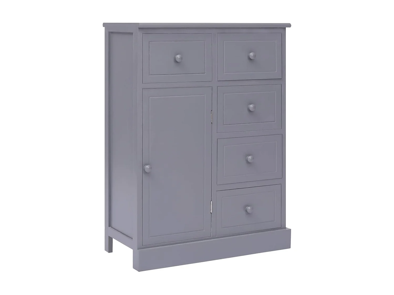 Credenza cassettiera mobile contenitore organizer cucina soggiorno soggiorno con 10 cassetti 113 x 30 x 79 cm legno grigio 02_0029722