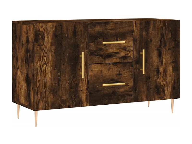 Buffet aparador cômoda armário unidade de armazenamento organizador cozinha sala de estar 100 x 36 x 60 cm madeira trabalhada marrom 02_0030838