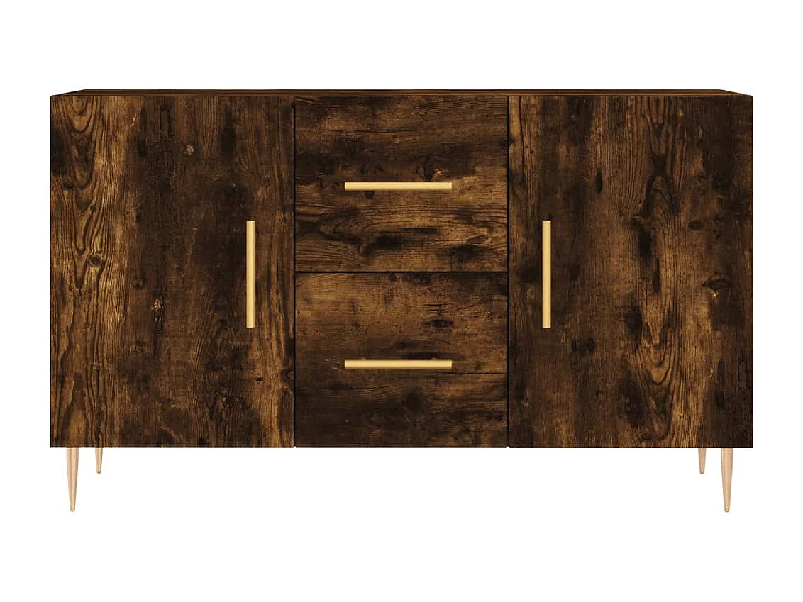 Aparador buffet cómoda armario unidad de almacenamiento organizador cocina salón salón 100 x 36 x 60 cm madera contrachapada marrón 02_0030838