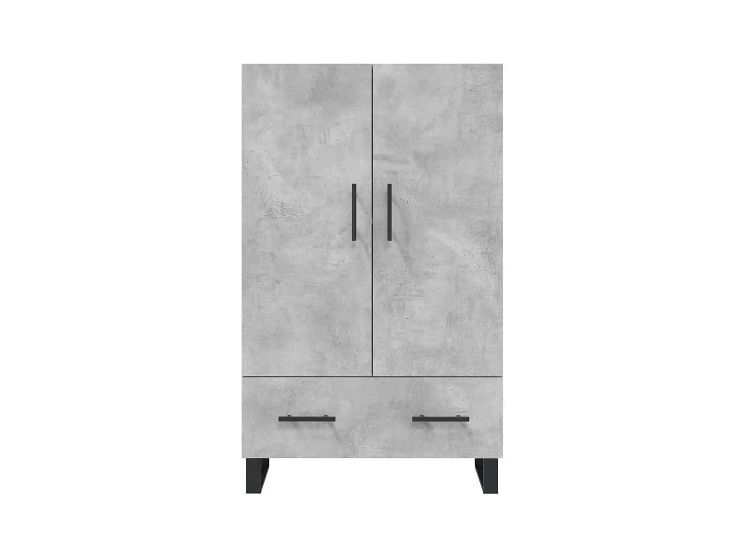 Aparador buffet cómoda mueble mueble de almacenaje organizador cocina salón salón alto 69,5 x 31 x 115 cm madera contrachapada gris 02_0034460