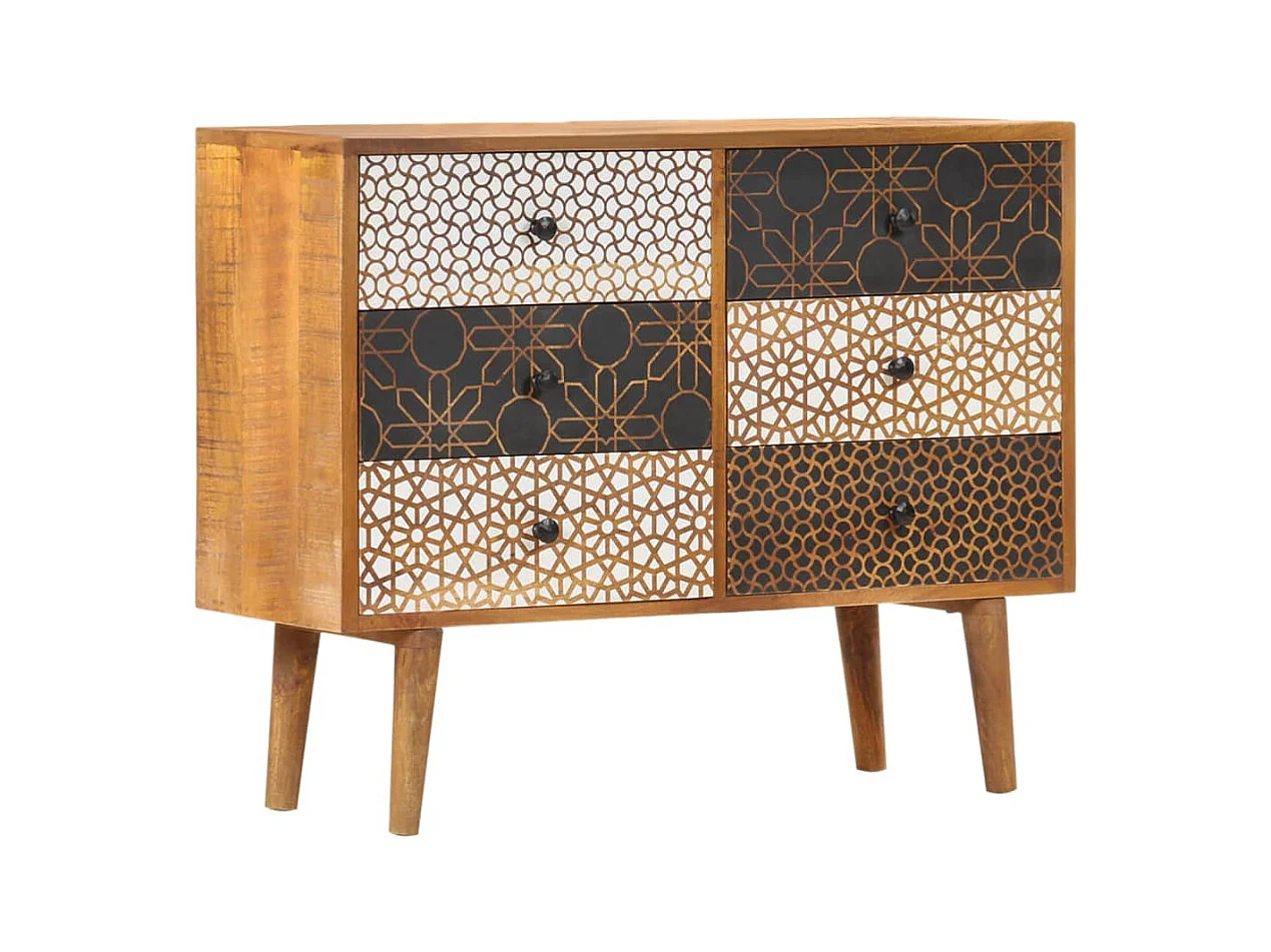 bahut commode armoire bois marron 90 x 30 x 70 cm 02_0030087