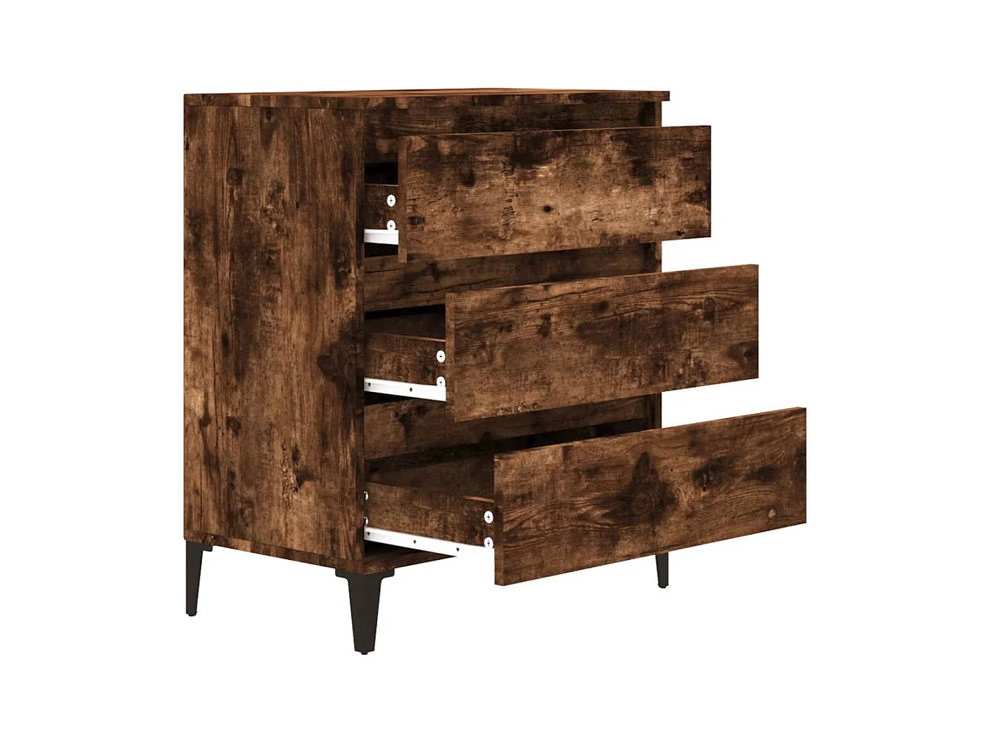 Credenza cassettiera cassettiera mobile contenitore organizer cucina soggiorno soggiorno 60 x 35 x 70 cm derivati ​​del legno marrone 02_0030994