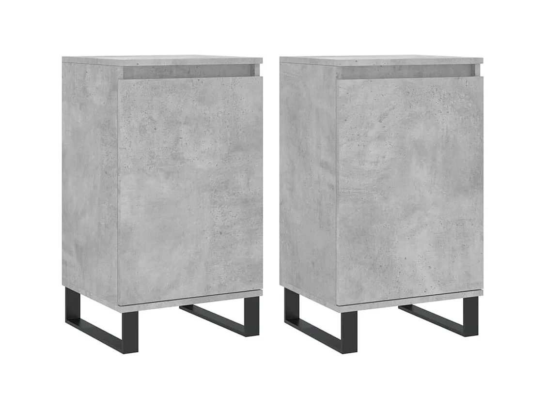 Credenza buffet cassettiera mobile contenitore organizer cucina soggiorno soggiorni set da 2 40 x 35 x 70 cm multistrato nero 02_0036850