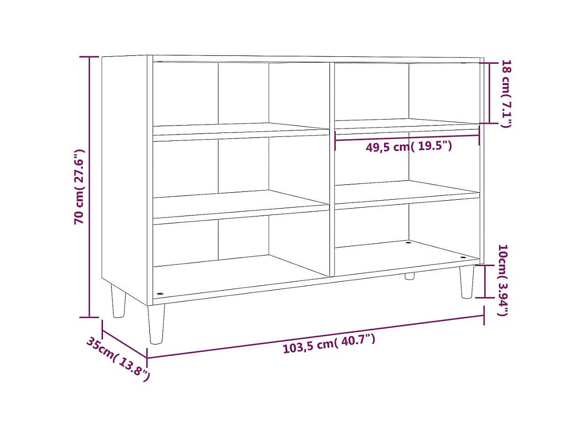 bahut commode armoire bois marron 103.5 x 35 x 70 cm 02_0036275