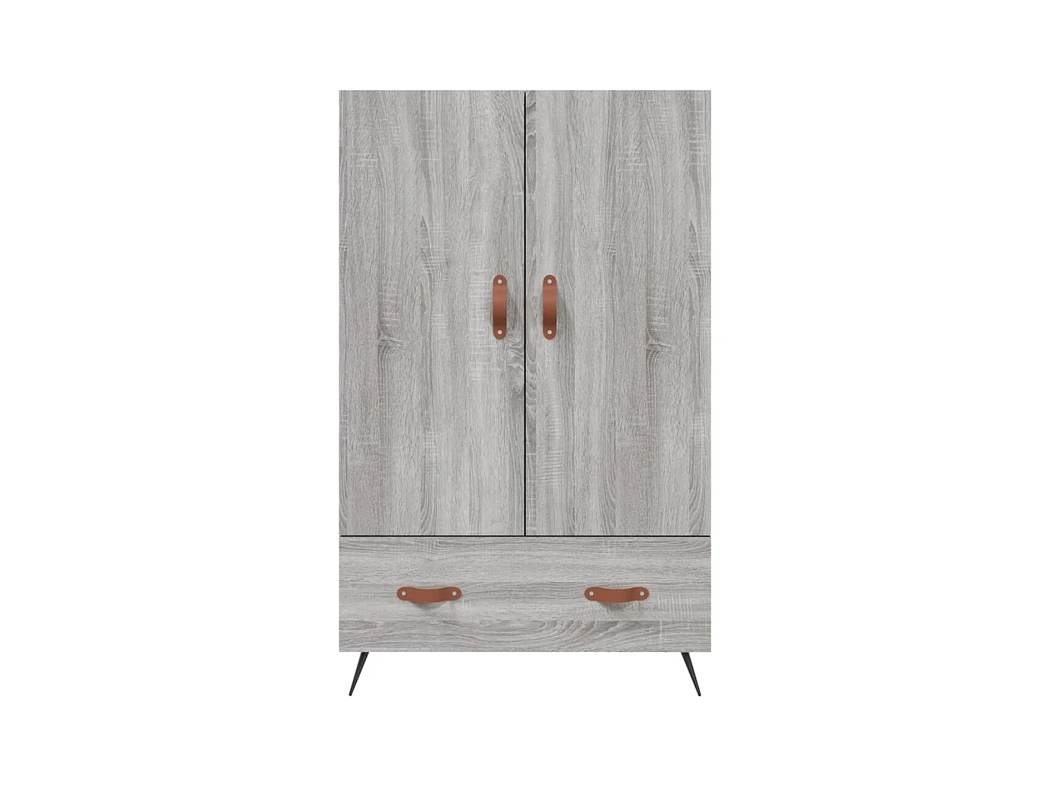 Credenza credenza cassettiera mobile contenitore organizer cucina soggiorno soggiorno alto Sonoma 69,5 x 31 x 115 cm pannelli compositi grigio 02_0035400