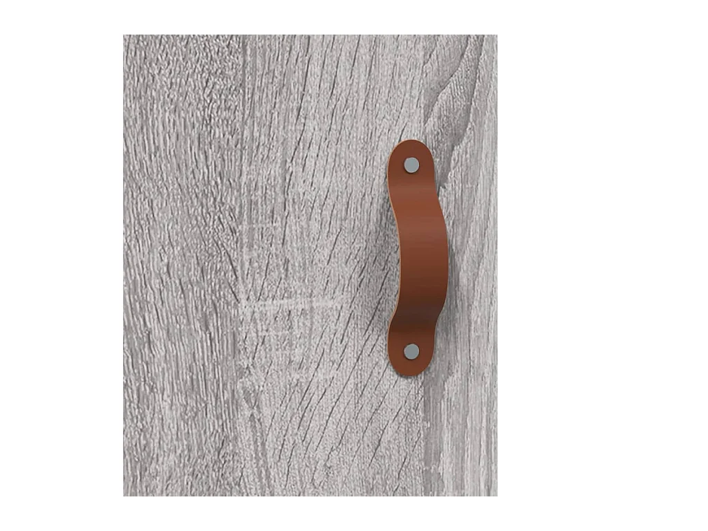 Credenza credenza cassettiera mobile contenitore organizer cucina soggiorno soggiorno alto Sonoma 69,5 x 31 x 115 cm pannelli compositi grigio 02_0035400