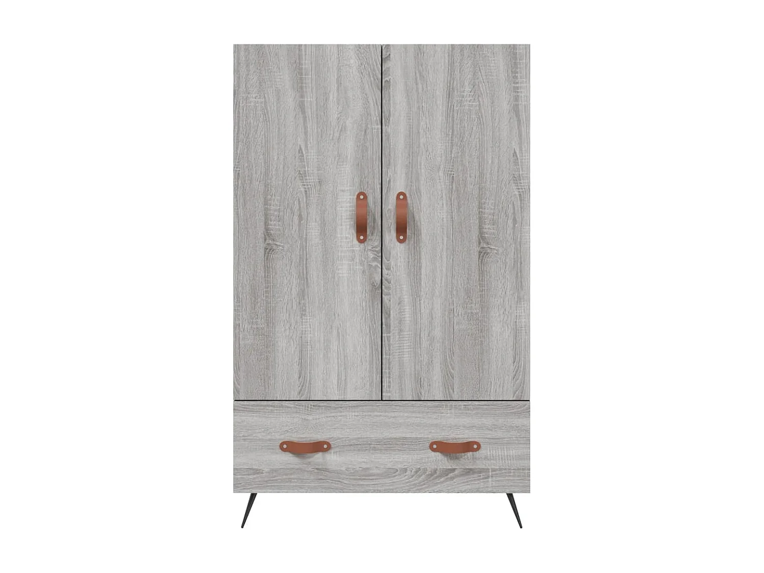 Aparador aparador cómoda armario mueble organizador cocina salón salón alto Sonoma 69,5 x 31 x 115 cm madera contrachapada gris 02_0035400