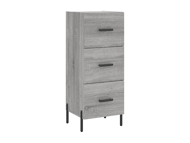 Aparador cómoda cómoda armario mueble organizador cocina salón salón Sonoma 34,5 x 34 x 90 cm madera contrachapada gris 02_0036310
