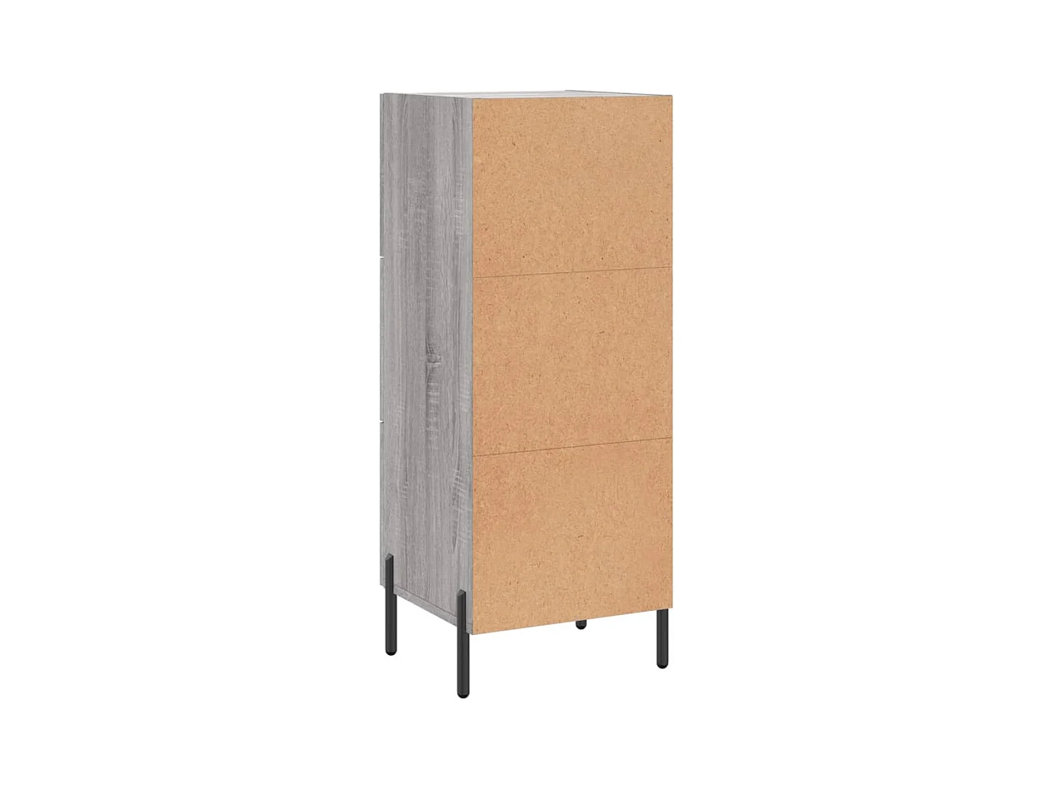 Aparador cómoda cómoda armario mueble organizador cocina salón salón Sonoma 34,5 x 34 x 90 cm madera contrachapada gris 02_0036310