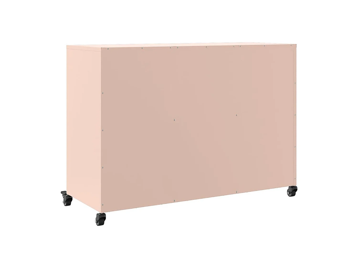 Aparador cómoda cómoda armario mueble organizador cocina salón salón 100,5 x 39 x 72 cm acero rosa 02_0036195