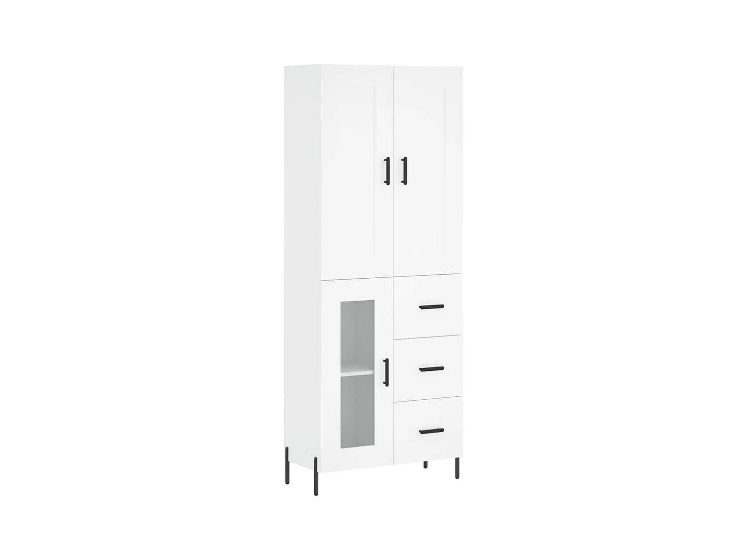 bahut commode armoire bois blanche 69.5 x 34 x 180 cm 02_0032726