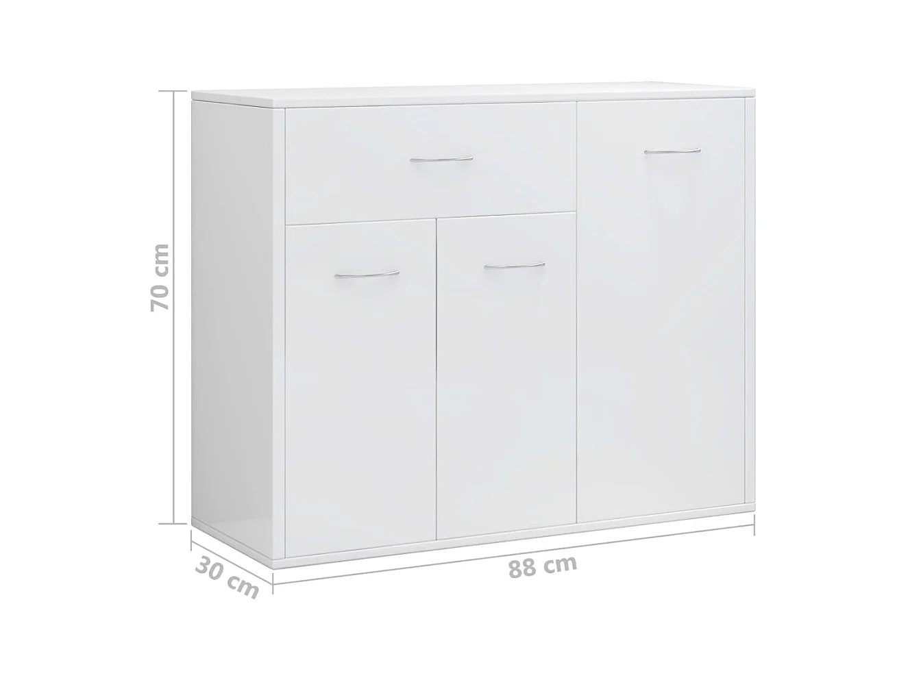 bahut commode armoire bois blanche 88 x 30 x 70 cm 02_0030777