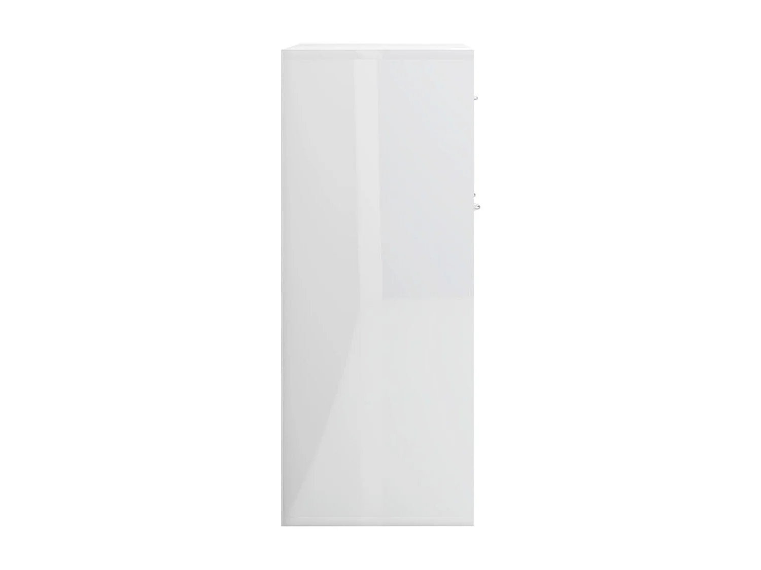 Aparador cómoda cómoda armario mueble organizador cocina salón brillante 88 x 30 x 70 cm madera contrachapada blanco 02_0030777
