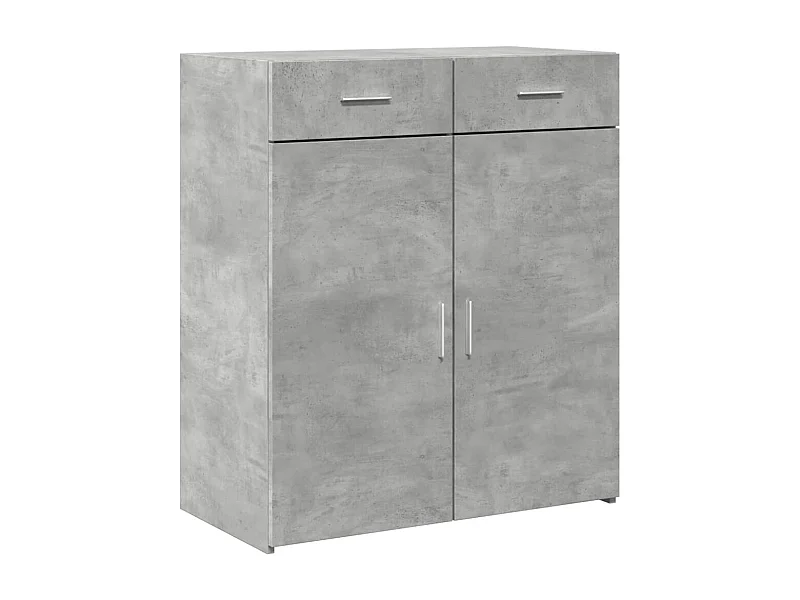 Credenza buffet cassettiera mobile contenitore organizer cucina soggiorno soggiorno 80 x 42,5 x 93 cm derivati ​​del legno grigio 02_0032109