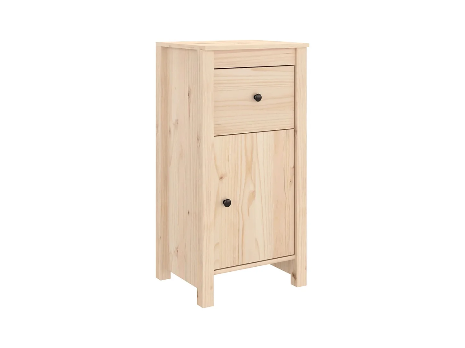 Aparador buffet cómoda mueble almacenaje organizador cocina salón salón 40 x 35 x 80 cm madera maciza de pino marrón 02_0029580