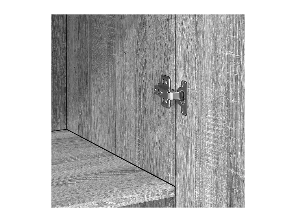 Aparador cômoda armário armário organizador cozinha sala sala alta Sonoma 70 x 42,5 x 185 cm madeira trabalhada cinza 02_0035629