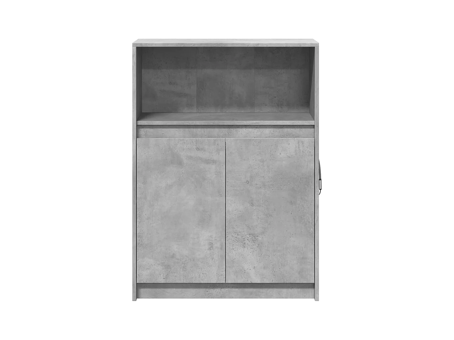 Aparador Aparador Armário Unidade de armazenamento Organizador Cozinha Sala Sala de estar com LED 72 x 34 x 100 cm Madeira projetada Cinza 02_0029805