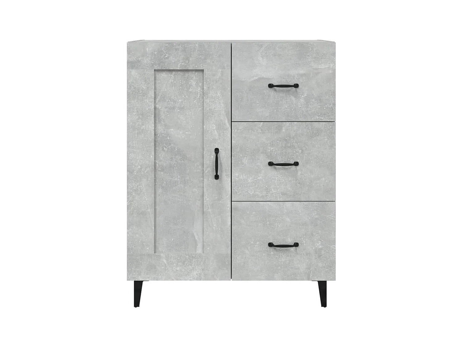 Aparador cômoda armário armário organizador cozinha sala sala 69,5 x 34 x 90 cm madeira trabalhada cinza 02_0032065