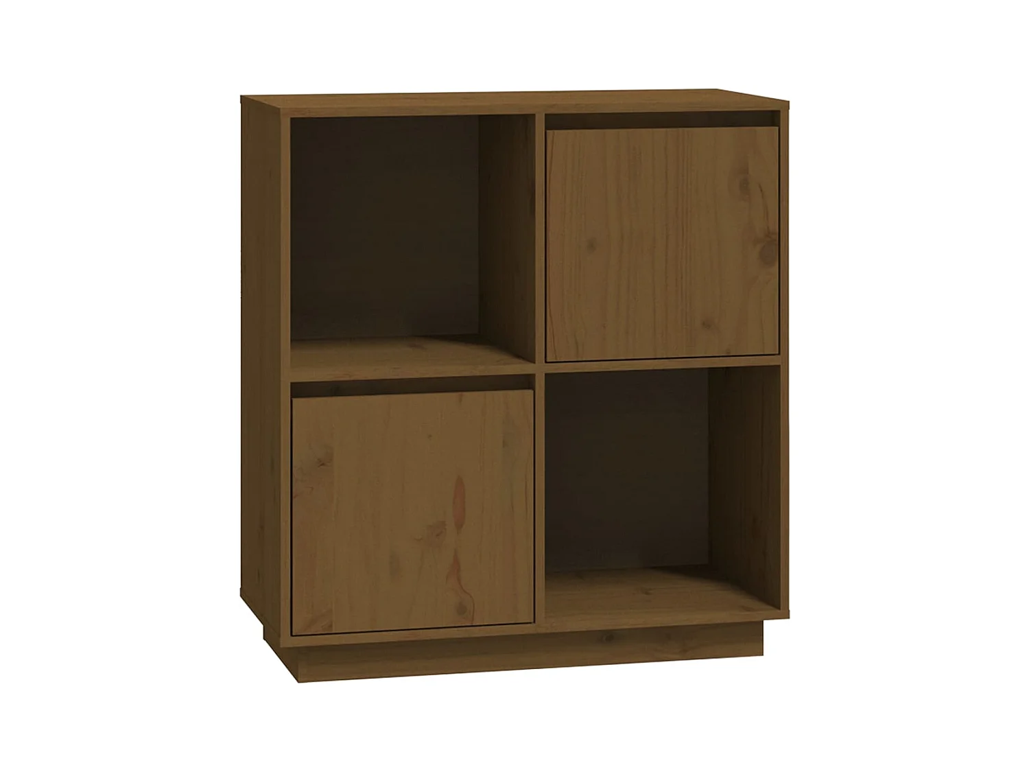 Credenza cassettiera cassettiera mobile contenitore organizer cucina soggiorno soggiorno 74 x 35 x 80 cm legno di pino massiccio marrone 02_0035764