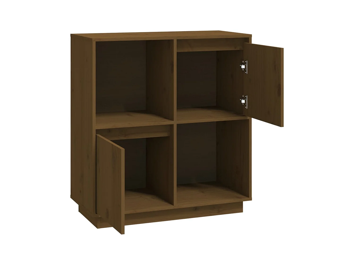 Credenza cassettiera cassettiera mobile contenitore organizer cucina soggiorno soggiorno 74 x 35 x 80 cm legno di pino massiccio marrone 02_0035764