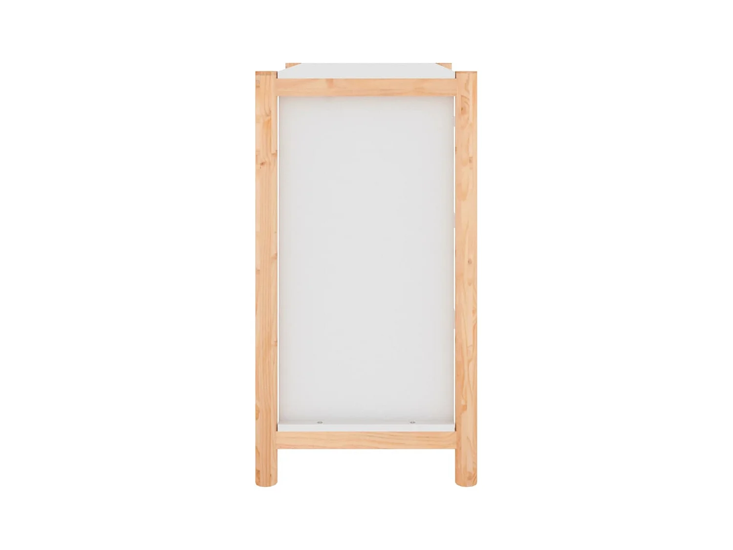 Aparador buffet cómoda armario unidad de almacenamiento organizador cocina salón salón 62 x 38 x 70 cm madera contrachapada blanco 02_0030377