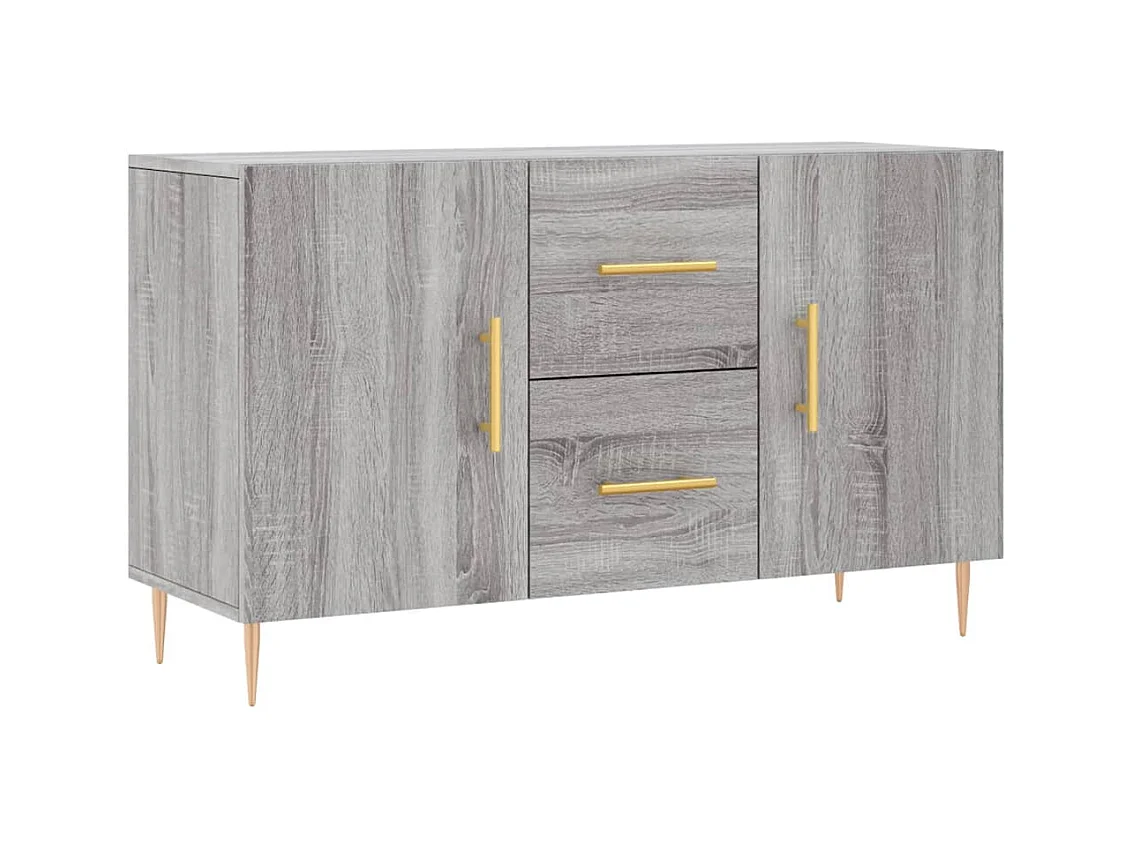 Aparador cómoda cómoda armario unidad de almacenamiento organizador cocina salón salonsonoma 100 x 36 x 60 cm madera contrachapada gris 02_0036255