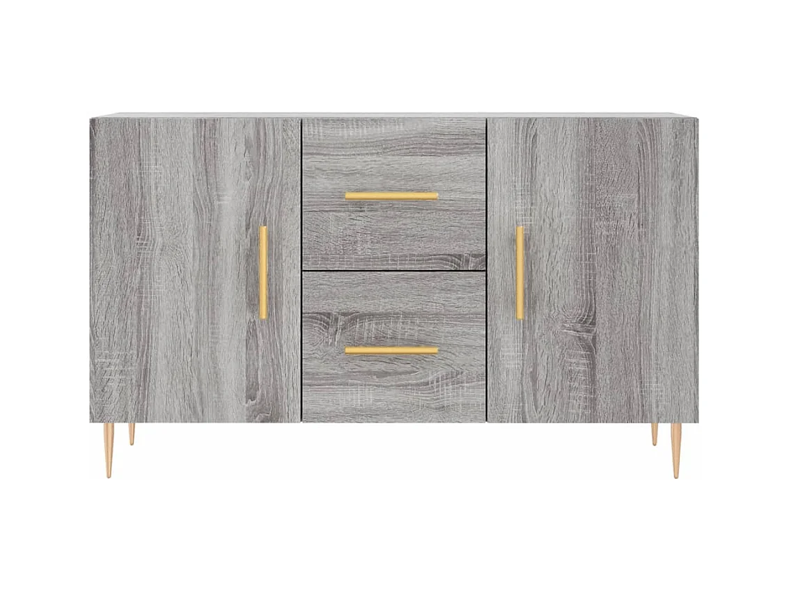 Aparador cómoda cómoda armario unidad de almacenamiento organizador cocina salón salonsonoma 100 x 36 x 60 cm madera contrachapada gris 02_0036255