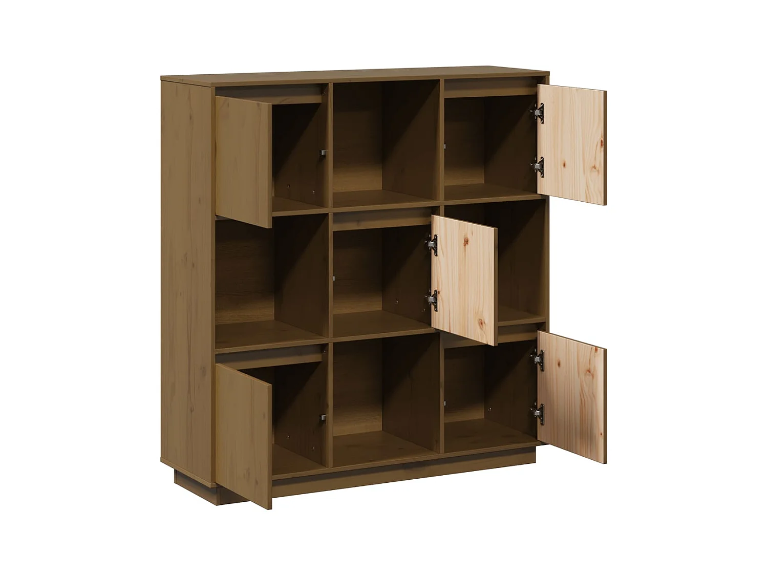 bahut commode armoire bois marron 110.5 x 35 x 117 cm 02_0035733