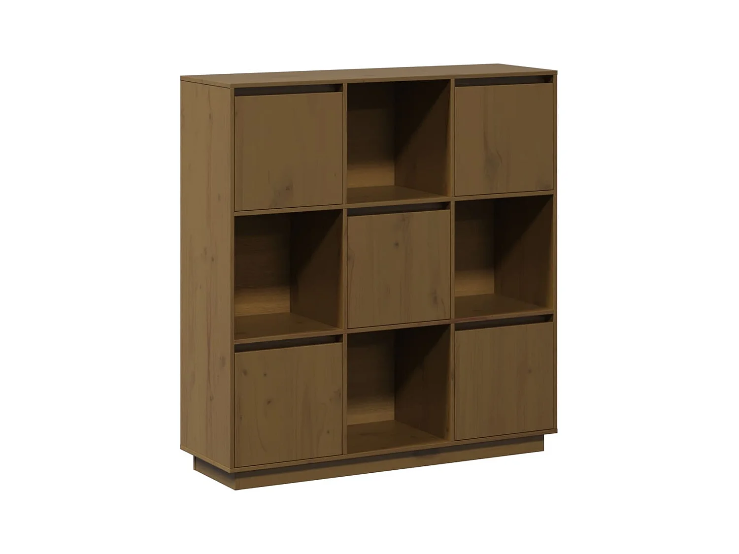 Aparador cômoda armário organizador unidade cozinha sala sala 110,5 x 35 x 117 cm madeira maciça de pinho marrom 02_0035733
