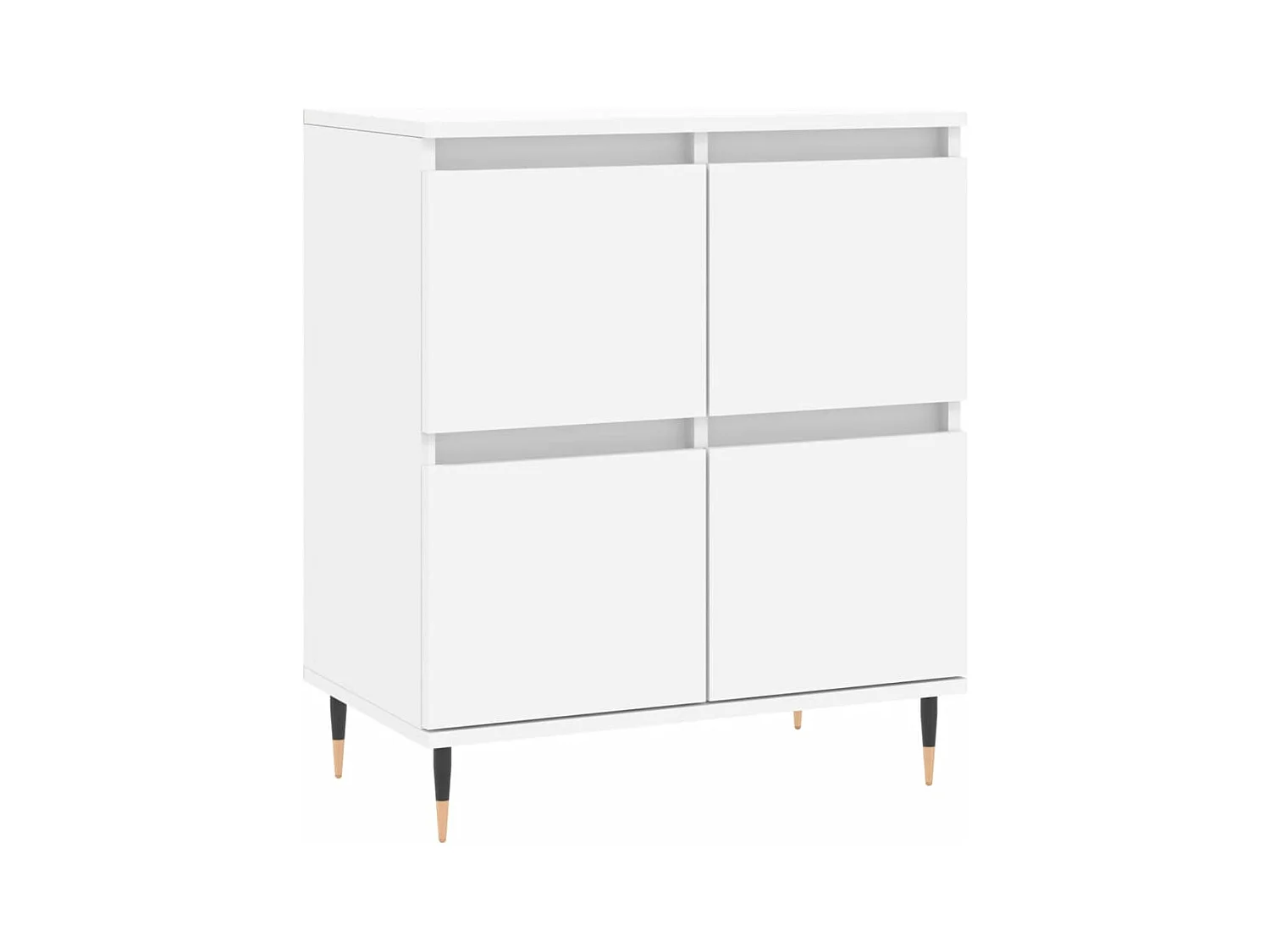 Aparador buffet cómoda mueble mueble de almacenaje organizador cocina salón salón 60 x 35 x 70 cm madera contrachapada blanco 02_0030359