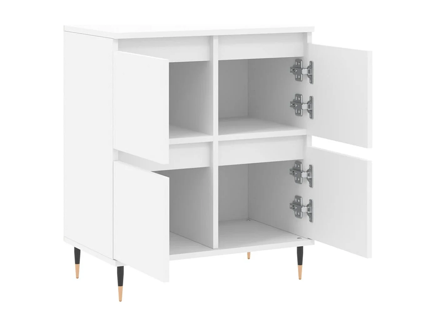 Aparador buffet cómoda mueble mueble de almacenaje organizador cocina salón salón 60 x 35 x 70 cm madera contrachapada blanco 02_0030359