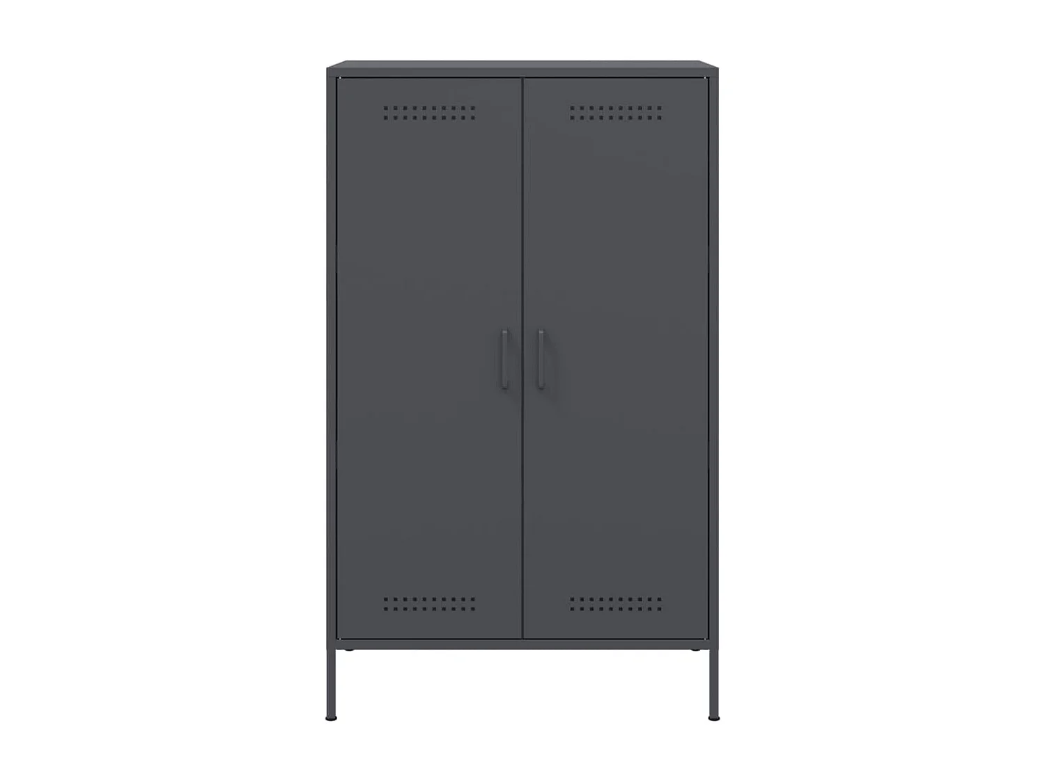 Aparador buffet cômoda armário organizador cozinha sala sala alto 68 x 39 x 113 cm aço antracite 02_0032213